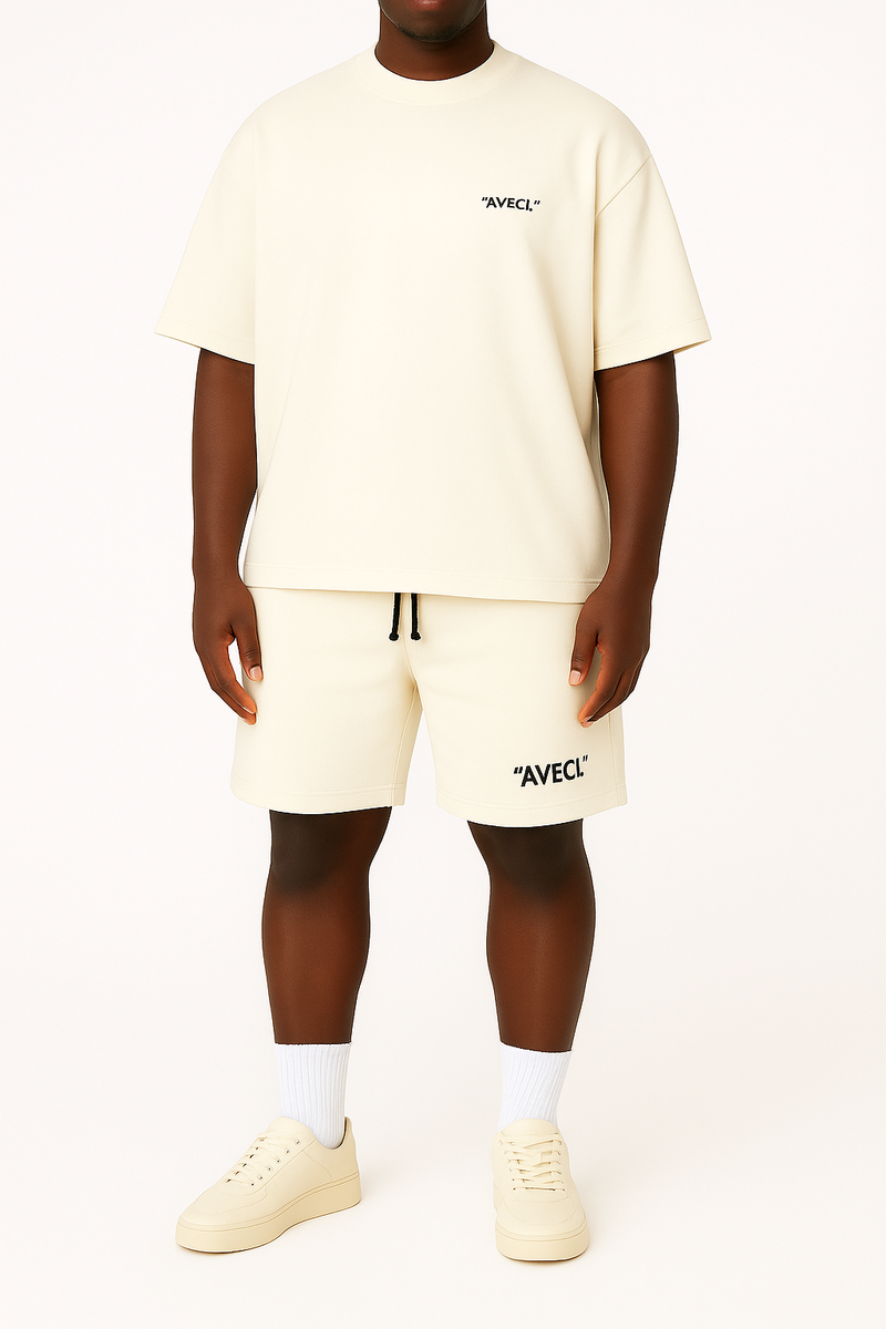 T-SHIRT WHITE "AVECI." LOGO