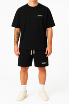 T-SHIRT BLACK  "AVECI." LOGO