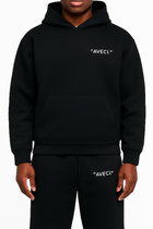 HOODIE BLACK "AVECI."