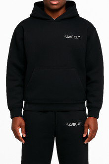 HOODIE BLACK "AVECI."