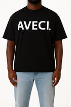 T-SHIRT BLACK AVECI. LOGO